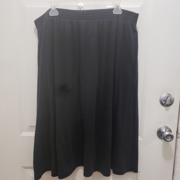 Only Necessities- black, stretchy long skirt, size 2X - Picture 1 of 2